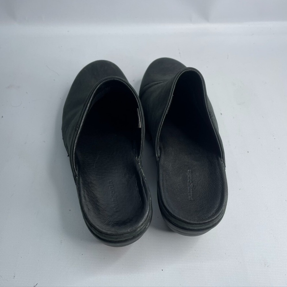 Patagonia Size 8.5 Better Clog Slide‎ Mules Leather Shoe Black Style T11500 - Picture 4 of 8